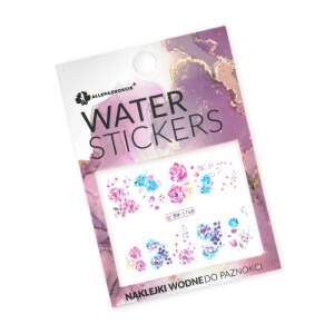 Vízálló matricák körmökhöz virágmintával, BN-1768 - Körömmatrica