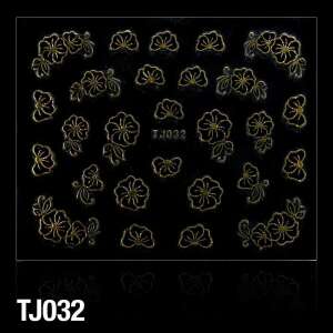 3D matrica - TJ032 (virág-arany-fekete) 43183178 