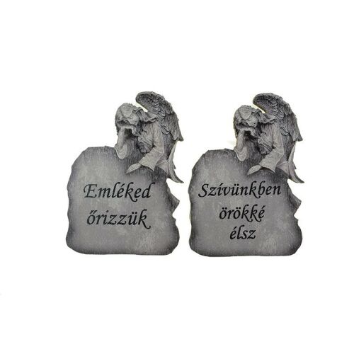 Fa tábla-Kőtáblán könyöklő angyal -többféle felirattal 147863496 - Kegyeleti dekoráció