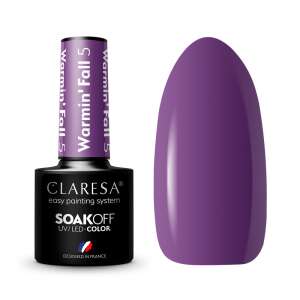 Claresa Warmin' Fall 5 Soak-Off UV/LED Gel Polish, Lila - Claresa
