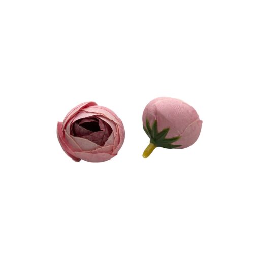 Élethű selyemvirág mini boglárka fej rózsaszín 3 cm 147865665 - Műnövény és művirág