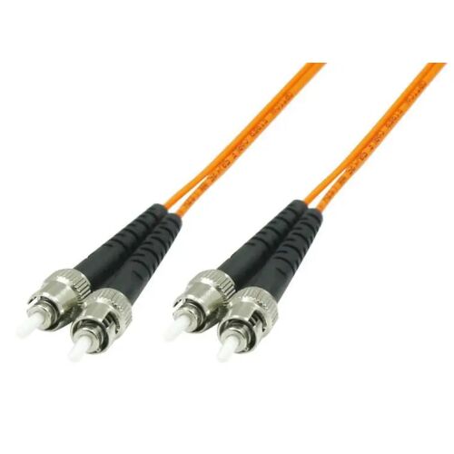 MicroConnect ST/UPC-ST/UPC 2m OM1 MM duplex LSZH narancssárga optikai kábel - Optikai kábel