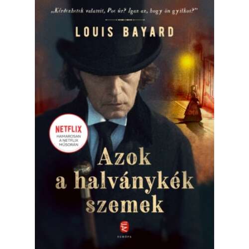 Azok a halványkék szemek, Louis Bayard krimi regénye, könyvborító - Krimi