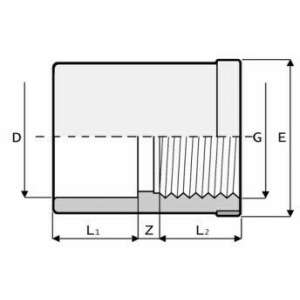 PVC BM karmantyú D50 102458580 - Szűrőberendezés & Vízforgató