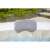 Lay-Z-Spa headrest for inflatable hot tubs, gray, mesh, adjustable