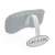 Lay-Z-Spa headrest for inflatable hot tubs, gray, mesh, adjustable