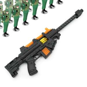Világító futurisztikus gépfegyver extra puskacsővel 71404649 Játékpuskák, töltények