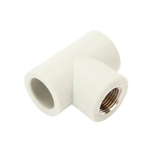 PP-R T-IDOM 25MM X 1/2'' PN20 fitting, polipropilén T idom belső menettel, vízvezeték csatlakozó - Víz, gáz és fűtés szerelvény