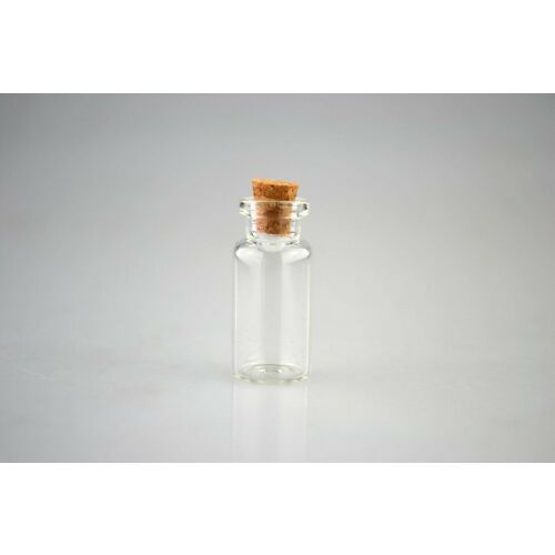 Kis üvegpalack parafa dugóval, 12x40mm - Üvegpalack