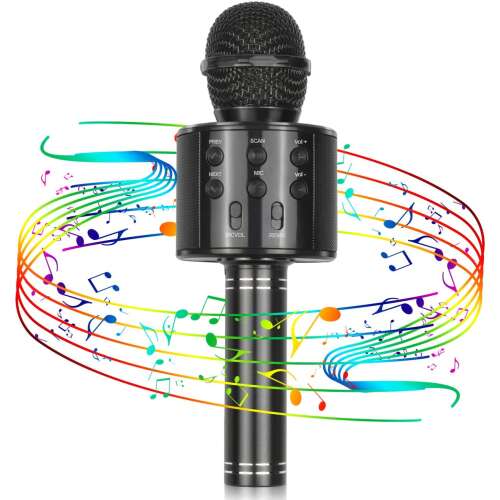 Vezeték nélküli karaoke mikrofon Black