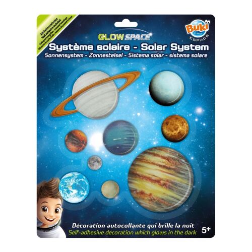 Buki Glow Space Naprendszer foszforeszkáló falmatrica gyerekeknek - Foszforeszkáló fali dekoráció