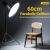 Ulanzi D60 60cm-es parabola softbox Bowens csatlakozóval, stúdió beállítás