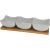 Fehér porcelán uzsonnás tálak 30 cm 4 db. 148065611