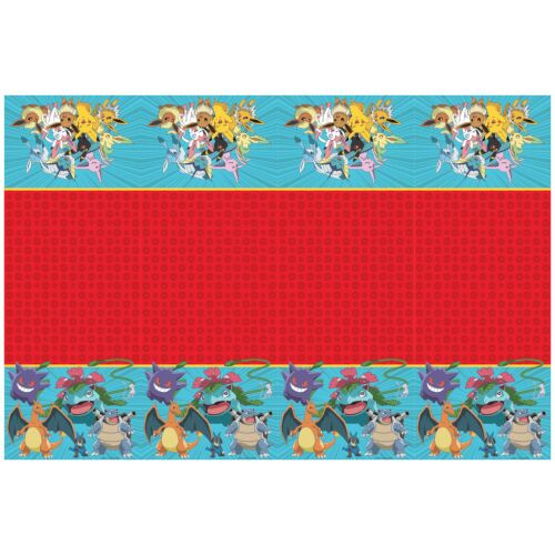 Pokémon Next Generation műanyag asztalterítő, 120x180 cm, népszerű Pokémon karakterekkel - Asztalterítő