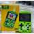 Green Sup Retro Plus handheld game console 500 in 1 with Angry Birds game displayed