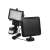 Solar powered motion sensor LED floodlight with 100 LED lights, perfect for outdoor security lighting, garage, driveway, garden, and more