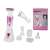 Marske 5 in 1 Epilator, Shaver, Trimmer, Massager, and Facial Brush with stand, USB cable, and attachments