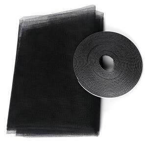Black self-adhesive mosquito net, 130 x 150 cm, cut to size - Safety