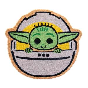 Covor de uşă Star Wars Baby Yoda, cu o ilustrație drăguță a lui Baby Yoda în leagănul său plutitor - Covorașe intrare
