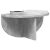 vidaXL Falpolc 2 pcs Beton Szürke 38 x 19 x 19 cm Faanyag 148133328