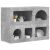 vidaXL Széf Beton Szürke 80,5 x 35 x 59 cm Faanyag 148139553