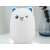LED night light for kids, cat shaped, RGB, with remote control, white