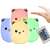 LED night light for kids, cat shaped, RGB, with remote control, white, touch control