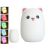 LED Night Light for Children, RGB, with Remote Control, White 43315918