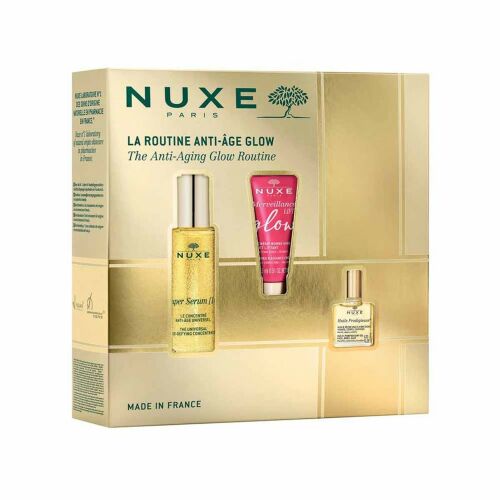 Nuxe Anti-Aging Ragyogó Rutin Szett: Super Serum [10], Vegán, Öregedésgátló, Nappali és Éjszakai, Szérum, Arcra 148153853 - Testápolási csomag