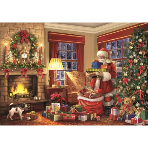 Clementoni Santa's Gift 1000 darabos karácsonyi puzzle kép - Puzzle és kirakó