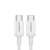 Kabel UGREEN US264 Type C do Type C, 60W, 0.5m, białe