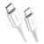 UGREEN US264 Type C to Type C Cable, 60W, 0.5m (white) 43316849