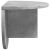 vidaXL Falpolc 2 pcs Beton Szürke 38 x 19 x 19 cm Faanyag 148177239