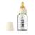 BIBS 110 ml-es üveg cumisüveg lassú áramlású cumifejjel, krémfehér