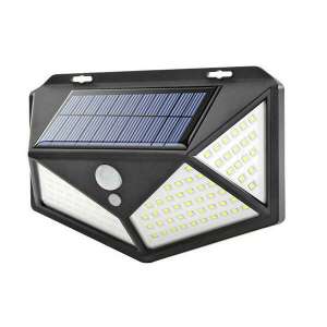 SH-114 vezeték nélküli napelemes LED fali lámpa fény-, és mozgásérzékelővel, 114 leddel 71541723 