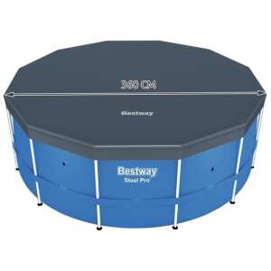 Bestway Steel Pro 366 cm-es medence takaró, fémvázas medencékhez, véd az esőtől és a szennyeződéstől - Bestway