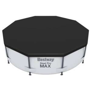 Bestway Steel Pro MAX medence takaró, fekete, 305cm, fémvázas medencékhez
