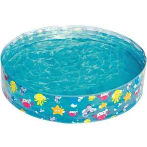 Bestway Keményfalú medence gyerekeknek, 122cm átmérőjű, kék színű, tengeri állatok mintával - Bestway Gyerekmedence & Pancsoló