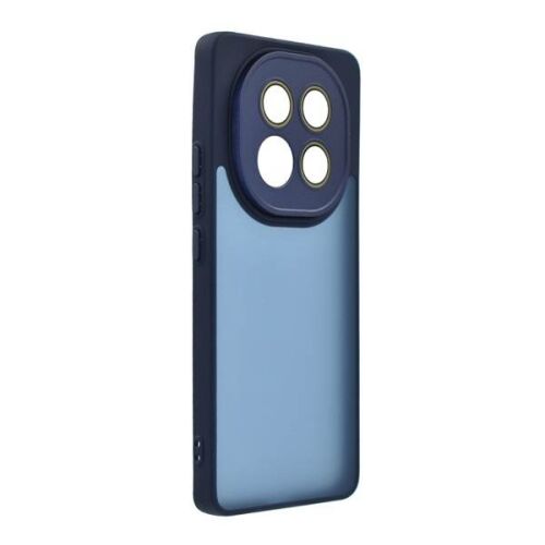 Xiaomi Redmi Note 14 Pro 4G, Telefontok, Védőtok, Áttetsző akril hátlap, Kamerasziget védelem, TPU, Szilikon keret, Sötétkék 148380802 - ACCMobile