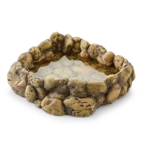 Hagen Exo Terra Corner Water Dish Large – sziklás itatótál terráriumokba (16x18x5,5cm) 163942017 - Terrárium dekoráció