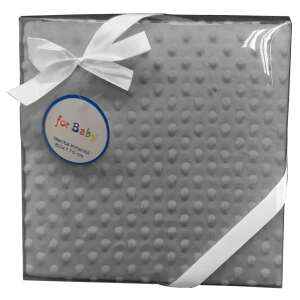 Szürke Gamberritos babatakaró, 80x110cm, puha és bolyhos - Babatakaró