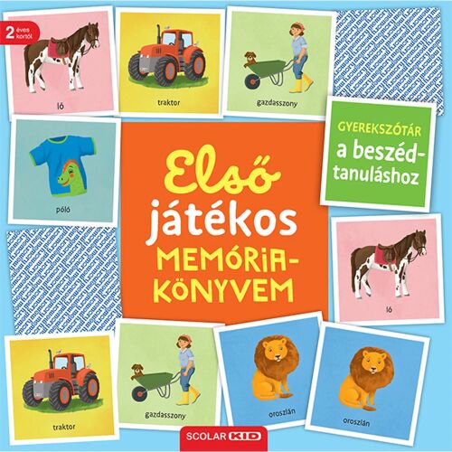 Scolar Kid Első játékos memóriakönyvem gyerekeknek, oktató játék kisgyermekeknek - Memória játék