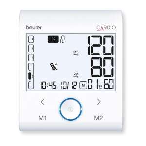 Beurer BM 96 22-42 cm, 2 x 60 memória fehér-szürke vérnyomásmérő EKG funkcióval 58310376 