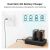 K&F Concept hordozható tripla USB-C akkumulátor LC-E6P töltő, LCD + 3db LP-E6P akkumulátor 2250mAh 154324364