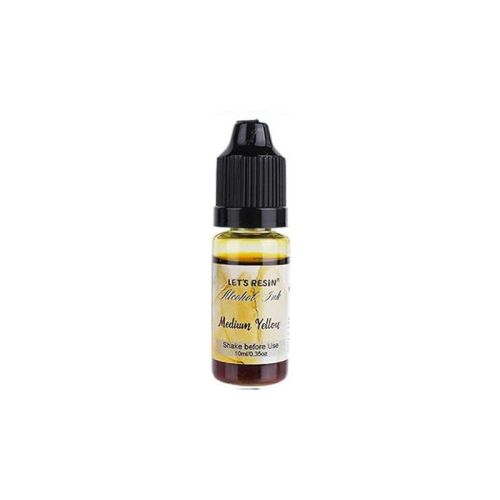 Let's Resin alkohol tinta - Középsárga, 10ml üveg - Hobby festék
