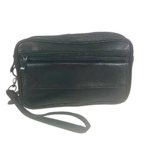 Valódi bőr fekete autóstáska 8692