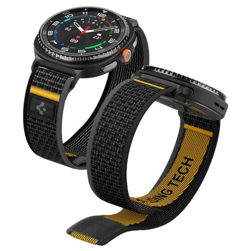 Spigen Athlex Air Strap Samsung Galaxy Watch 40/44/46mm-hez - fekete és sárga 148444696 - Okos eszköz