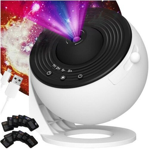 Izoxis 24941 LED csillagprojektor USB kábellel és diakockákkal, galaxis projektor - Izoxis