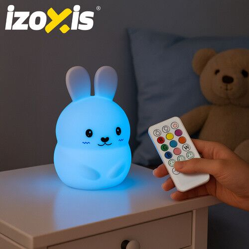 Izoxis RGB nyuszi éjszakai fény távirányítóval - Éjjeli fény és projektor
