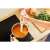 Sencor SHB 4211 WH hand blender blending soup in a pot